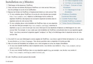 Installation officielle WordPress 5 min